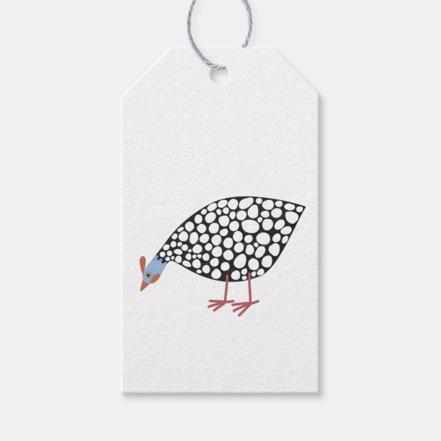 Étiquettes-cadeau Guinée Fowl (Devant)