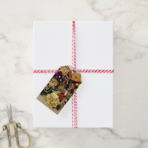 Étiquettes-cadeau Guirlande victorienne vintage de bijoux et de