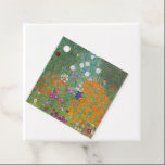 Étiquettes Cadeau Gustav Klimt Fleur Jardin Cottage Nature<br><div class="desc">Un beau tableau de jardin - c'est un tableau classique de Gustav Klimt,  appelé Cottage Garden,  ou Bauergarten,  1907,  qui est un gros plan d'un jardin fleuri,  un tableau floral coloré.</div>