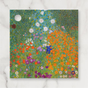 Étiquettes Cadeau Gustav Klimt - Jardin des fleurs