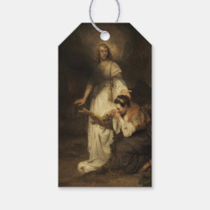 Étiquettes-cadeau Hagar et l'Ange (par Carel Fabritius)