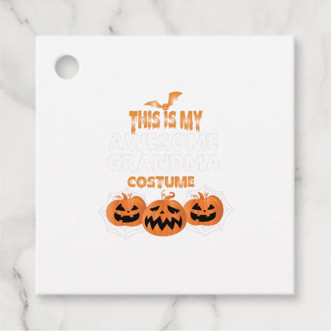 Étiquettes Cadeau Halloween (Devant)