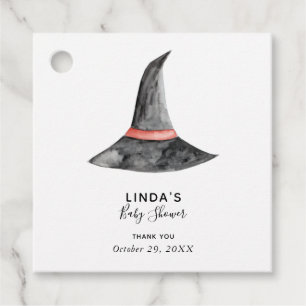 Étiquettes Cadeau Halloween Baby shower sorcière casquette de simple