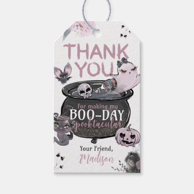 Étiquettes-cadeau Halloween Birthday Party Favor Tag (Devant)