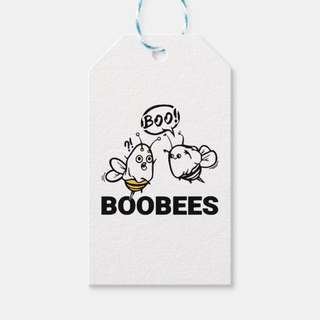 Étiquettes-cadeau Halloween BooBees (Devant)