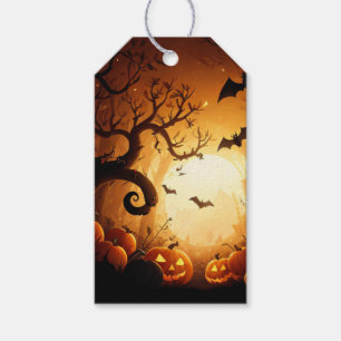 Étiquettes-cadeau Halloween/Chauve-souris/Citrouille/Automne