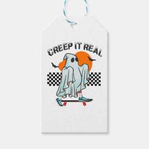 Étiquettes-cadeau Halloween Creep It Real Funny Ghost Halloween