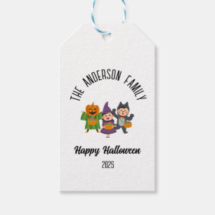 Étiquettes-cadeau Halloween Cute Trick ou Treat Nom personnalisé