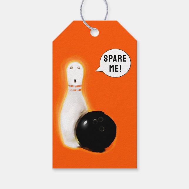 Étiquettes-cadeau Halloween drôle (Devant)