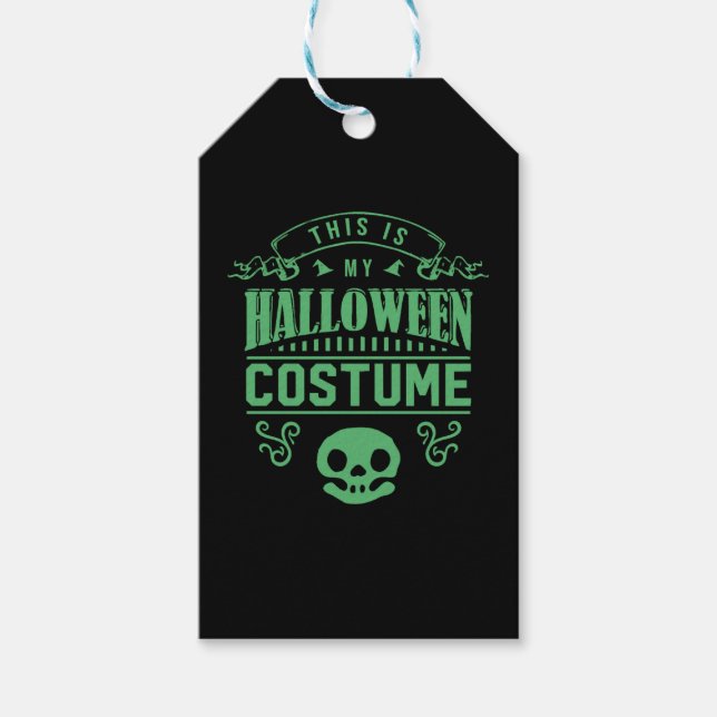 Étiquettes-cadeau Halloween effrayant (Devant)