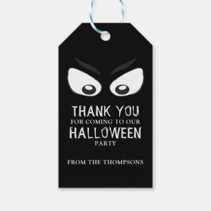 Étiquettes-cadeau Halloween Effrayant Épouvantable Yeux de Fantôme M