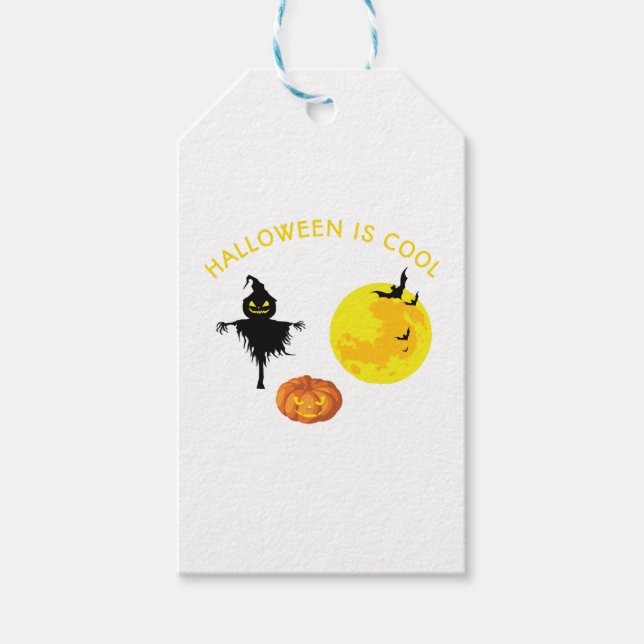 Étiquettes-cadeau Halloween est cool (Devant)
