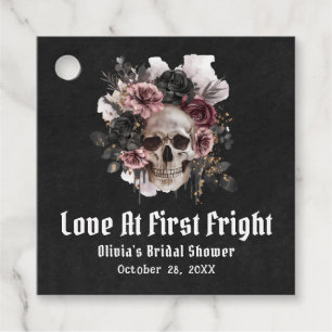 Étiquettes Cadeau Halloween L'amour du crâne à la première Fête des 