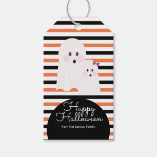 Étiquettes-cadeau Halloween mignon Fantôme ou de traiter bonbons