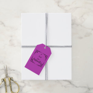 Étiquettes-cadeau Halloween Poison violet Personnalisé