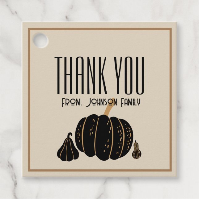 Étiquettes Cadeau Halloween Poumon Merci d'automne autocollant perso (Devant)