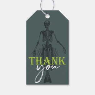 Étiquettes-cadeau Halloween Sirène Squelette Merci