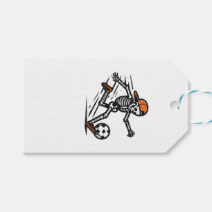 Étiquettes-cadeau Halloween Squelette Football Costume de football H