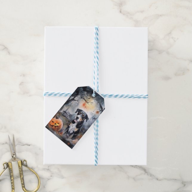 Étiquettes-cadeau Halloween Suisses du Grand Suisses avec la peur Ci (Avec de laficelle)