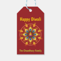 Happy Diwali, textes personnalisés, marron / marro