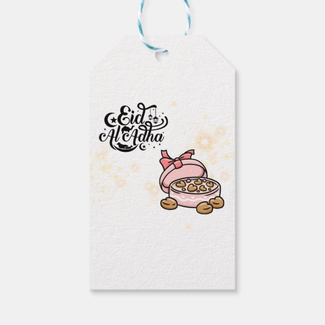 Étiquettes-cadeau Happy Eid  -Eid Adha Mubarak 2022. (Dos)