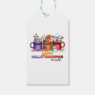 Étiquettes-cadeau happy halloween thanksgiving noël drôle infirmière