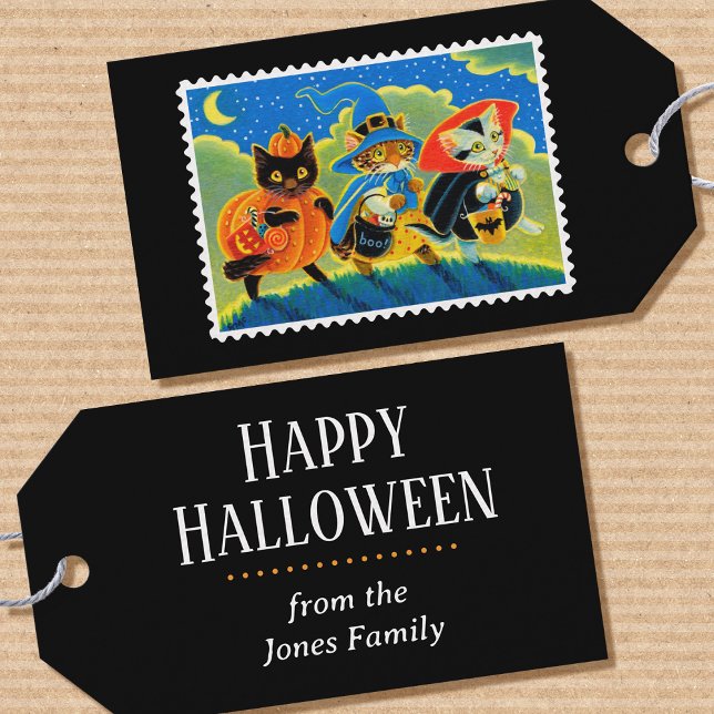Étiquettes-cadeau Happy Halloween Trick ou traiter jolie sorcière de (Créateur téléchargé)
