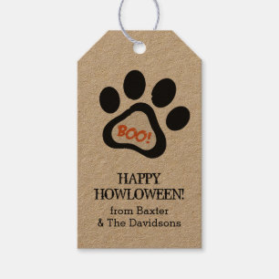 Étiquettes-cadeau Happy Howloween Amoureux des chiens Halloween Tags