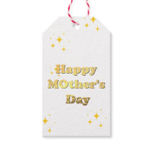 Happy mothers day. Gold simple script calligraphy