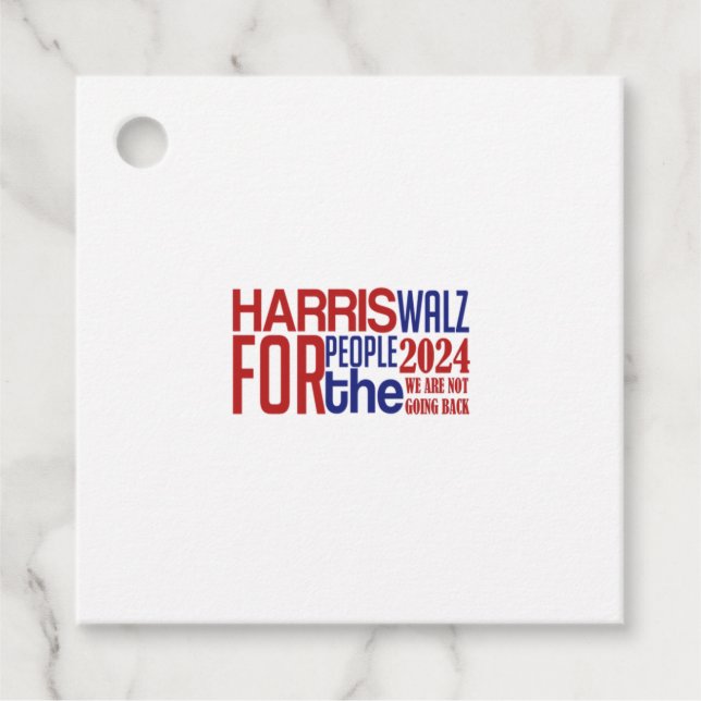 Étiquettes Cadeau harris walz (Devant)
