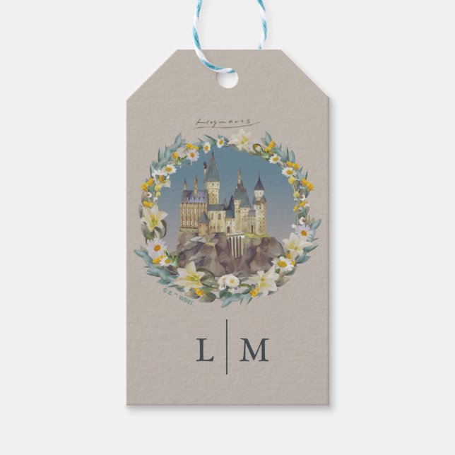 Étiquettes-cadeau Harry Potter | Floral Hogwarts Castle Wedding (Devant)