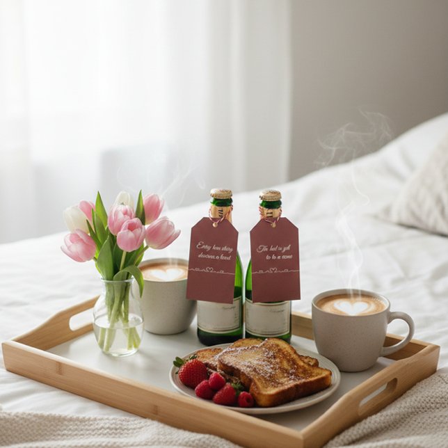 Étiquettes-cadeau  Heartbeat and personalized romantic quote (Créateur téléchargé)