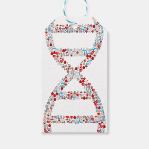 Étiquettes-cadeau Hélice Médicale d'ADN