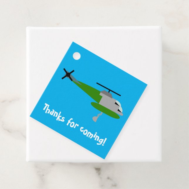 Étiquettes Cadeau Helitack (En situation)
