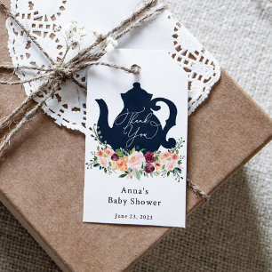 Étiquettes-cadeau Heure pour le thé Baby shower Merci Tags cadeaux