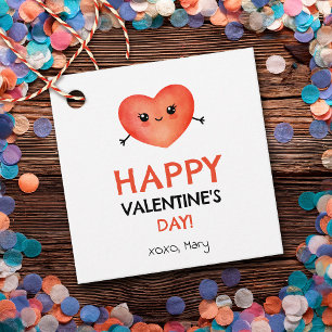 Étiquettes Cadeau Heureuse Sainte-Valentin avec coeur bébé