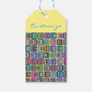 Étiquettes-cadeau Hippie-style psychédélique super Thunder_Cove