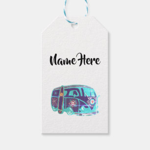 Étiquettes-cadeau Hippie Van Custom Tags cadeaux