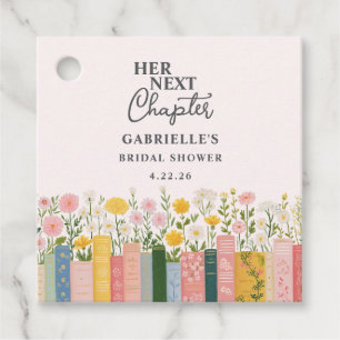 Étiquettes Cadeau Histoire Florale de Mariée Son Prochain Chapitre S