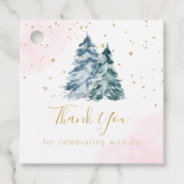 Étiquettes Cadeau Hiver Onederland (Devant)