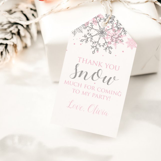 Étiquettes-cadeau Hiver Onederland préférence tag (Créateur téléchargé)