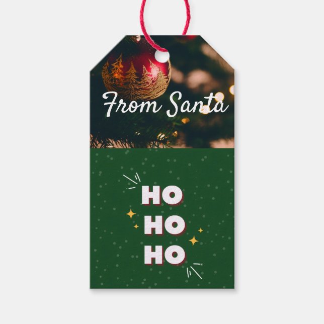 Étiquettes-cadeau Ho ho ho (Devant)