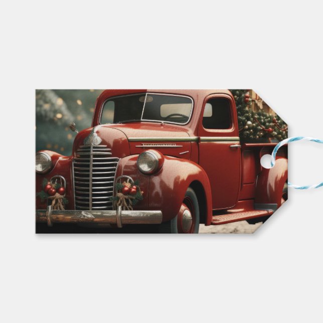 Étiquettes-cadeau Holiday (Devant (Horizontal))