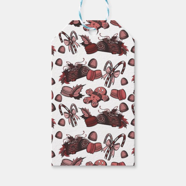 Étiquettes-cadeau Holiday Sweets- Peppermint (Solid) (Devant)