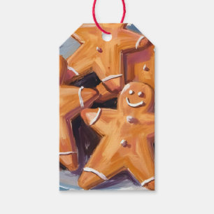 Étiquettes-cadeau Homme en pain d'épices Joyeux Noël