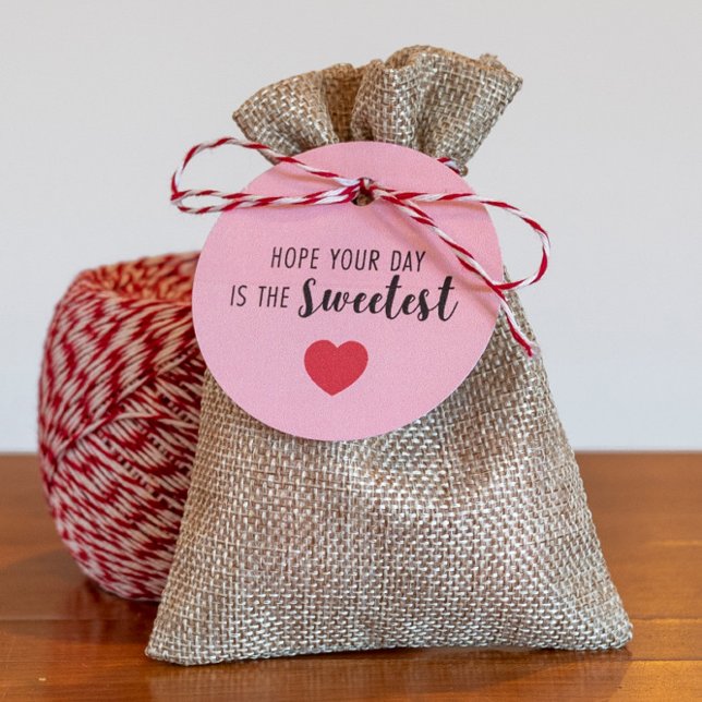 Étiquettes Cadeau Hope Your Day is the Sweetest Valentine (Créateur téléchargé)