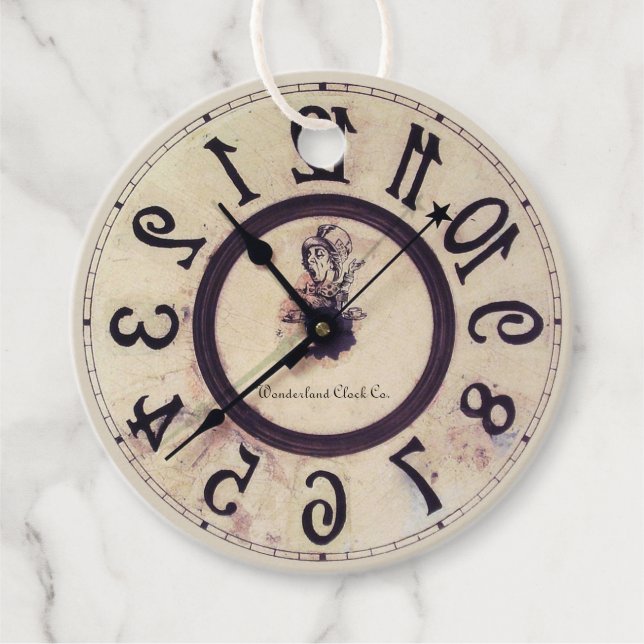 Étiquettes Cadeau Horloge curieuse 1 (Devant)
