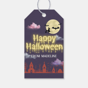 Étiquettes-cadeau Horreur nuit mignonne Halloween invitations fêtes