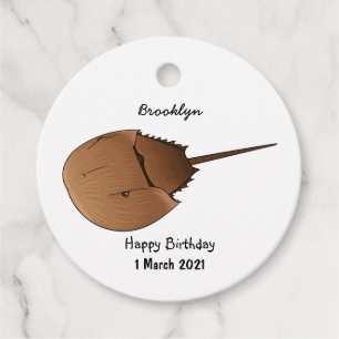 Étiquettes Cadeau Horseshoe crab