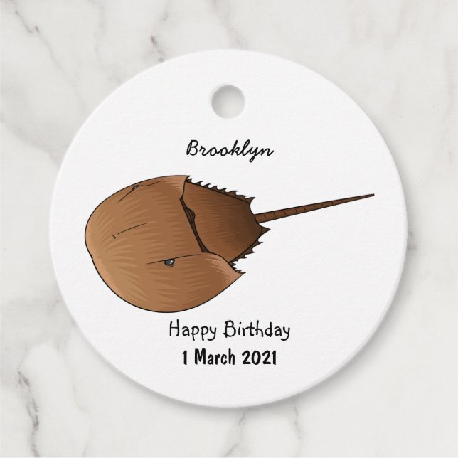 Étiquettes Cadeau Horseshoe crab (Devant)